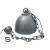 Lampa wisząca metalowa LOFT na Łańcuchu 35cm